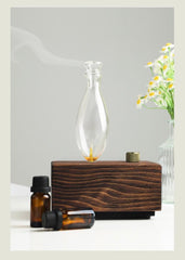 Aroma Diffuser Wood & Glass