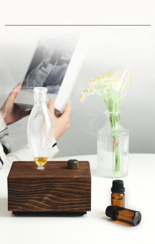 Aroma Diffuser Wood & Glass